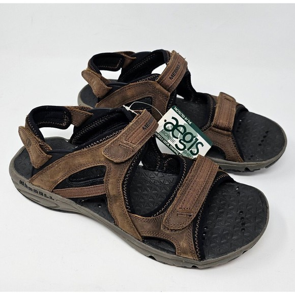 Merrell Shoes Merrell Dark Earth Brown Sandals Mens Size 1 Vibram